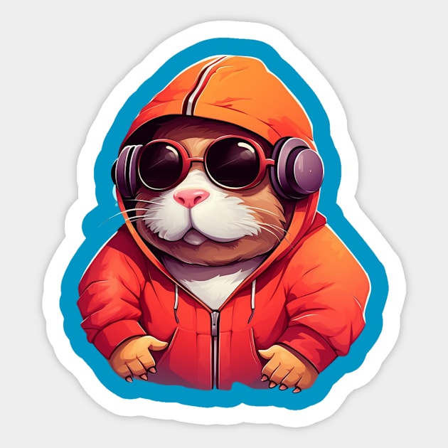 hamster music lover Sticker by hnueng111